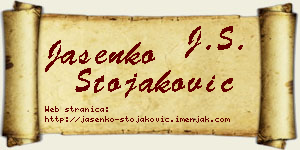 Jasenko Stojaković vizit kartica